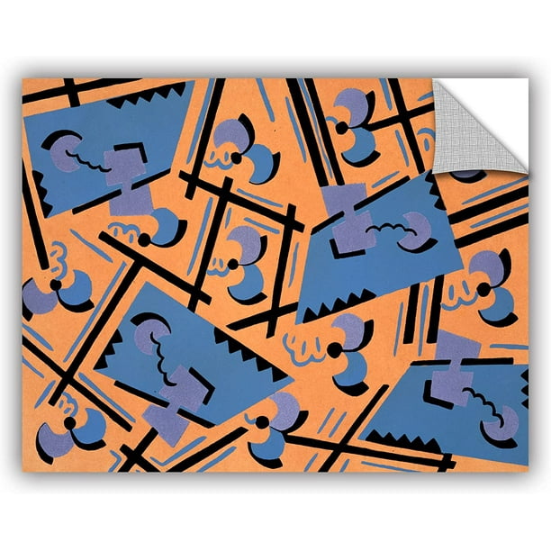 14X18 Serge Gladky ''Design From Nouvelles Compositions Decoratives Late 1920s VII'' Removable Wall Art Mural 14X18 Serge Gladky ''Design From Nouvelles Compositions Decoratives Late 1920s VII'' Removable Wall Art Mural